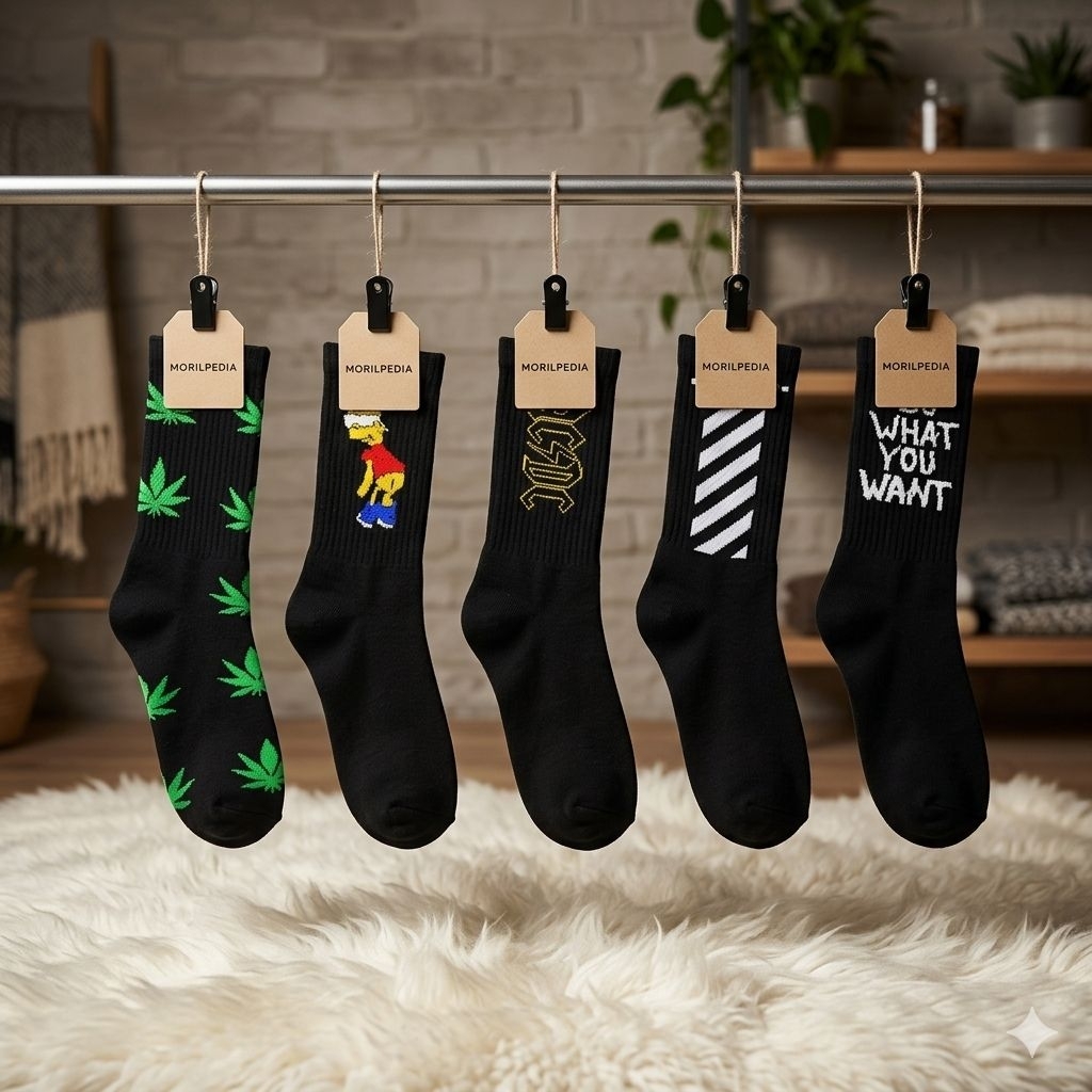 [PROMO] Kaos Kaki Motif Panjang Pria Skate - Kaos Kaki Oldschool (Bebas Pilih Motif) -Kaos Kaki Olds