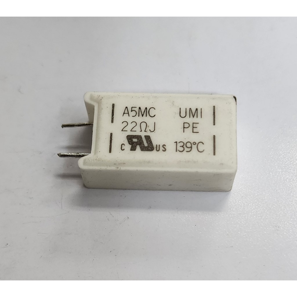 Resistor Vertical A5MC 22Ohm 22 Ohm 22OhmJ dengan Thermal Fuse 139oC - Harga per 1 pcs