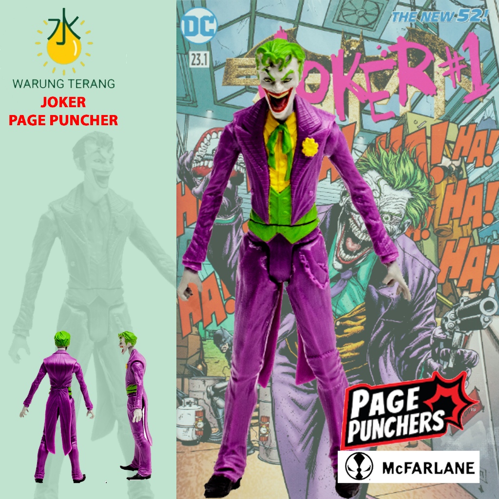 mcfarlane toys dc joker + komik