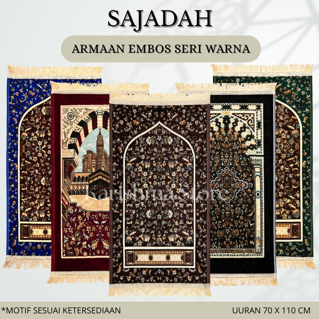 SAJADAH EMBOS WARNA - SAJADAH TEBAL ANTI SLIP JUMBO - SAJADAH RUMAH MOTIF TEBAL ANTI SLIP