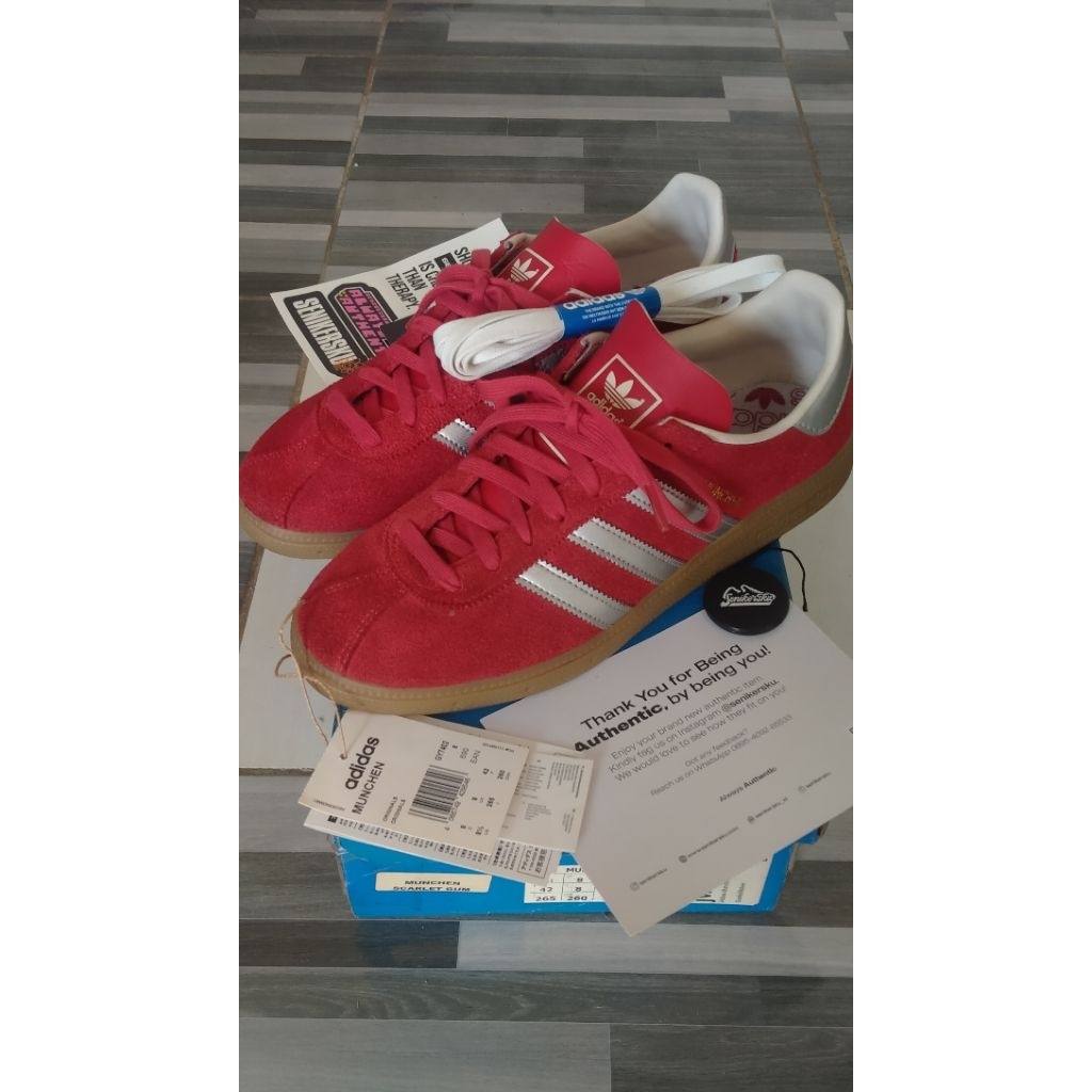 Adidas Munchen Scarlet Red Gum