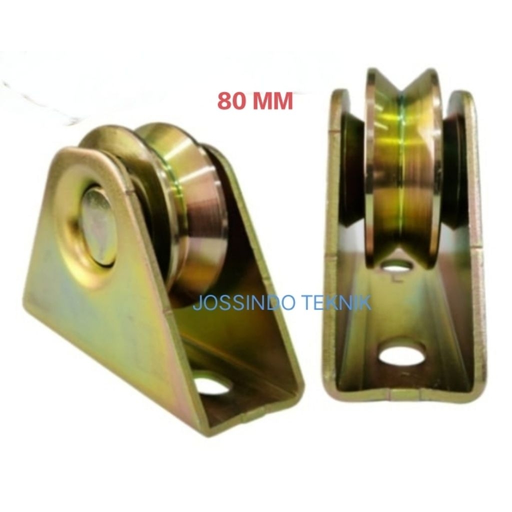 RODA PAGAR BESI SIKU 80mm / RODA PAGAR PINTU BESI 80MM SIKU