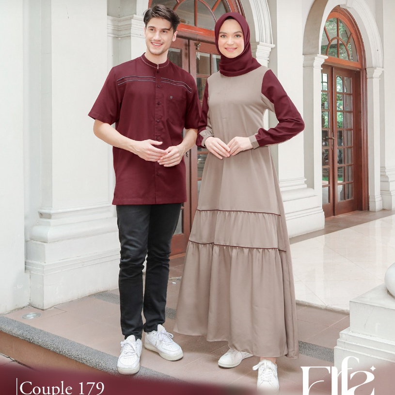 COUPLE 179 CASPIAN RED, AYUMI 413 CASPIAN RED/ KAHFI 292 CASPIAN RED (ETHICA RUMAH FAIQA)