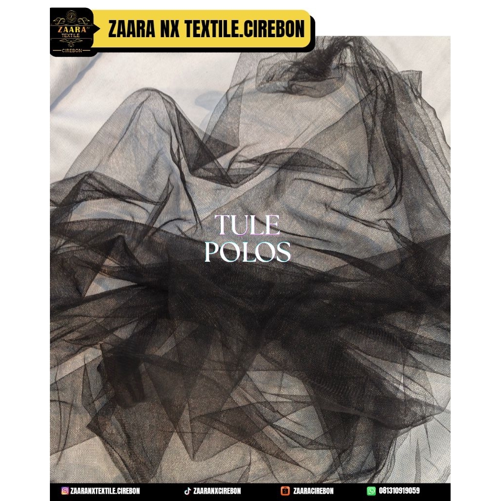 TULE POLOS/ KAIN TULE POLOS JARING HALUS LEMBUT