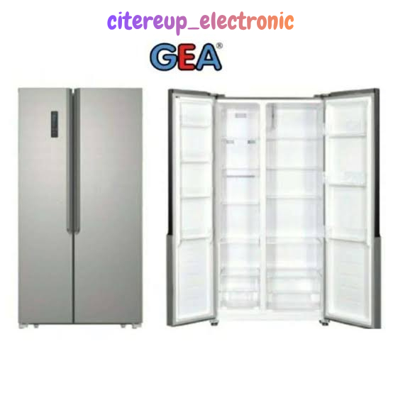 GEA Kulkas Side By Side GEA G2D 472 INOX Inverter 472 Liter