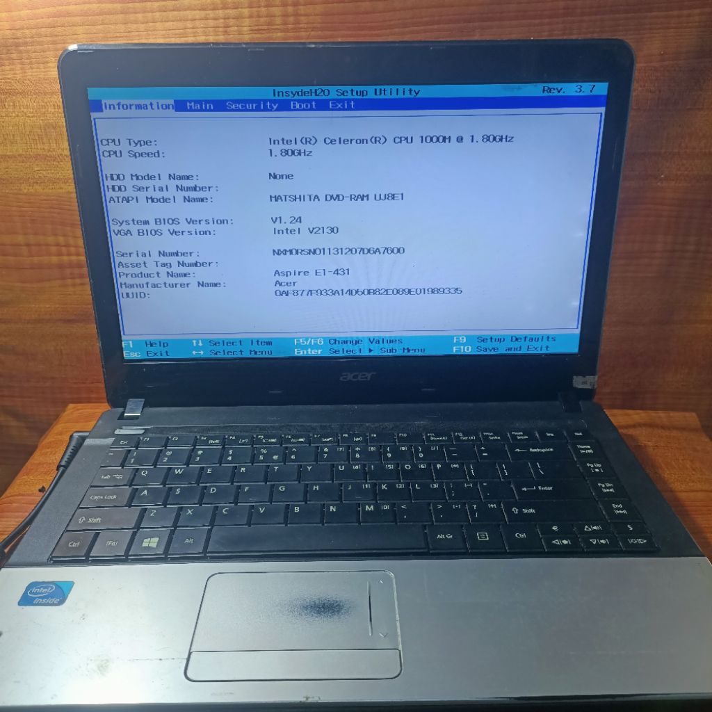 mobo/motherboard Acer e1-431 normal tested windows