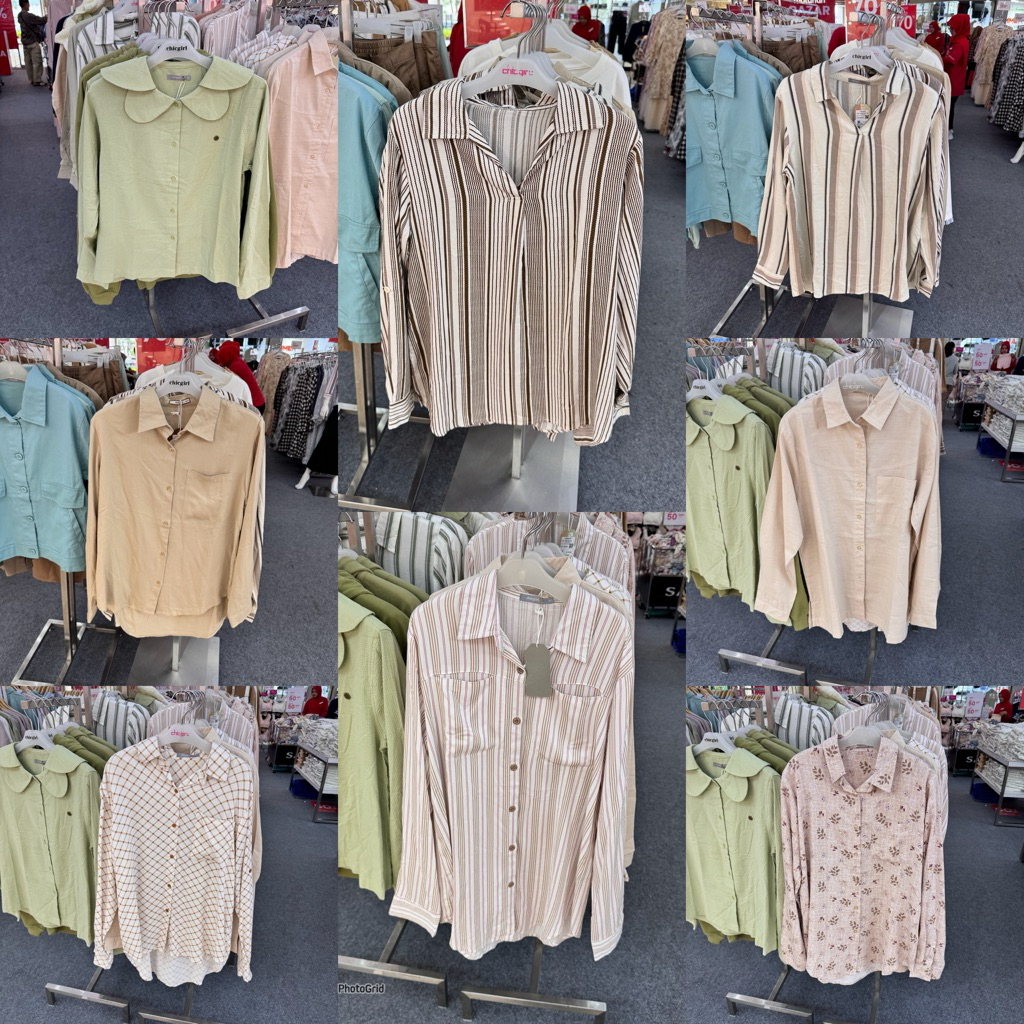 CHIC GIRL - SALE Kemeja Blouse Wanita (S-XL)