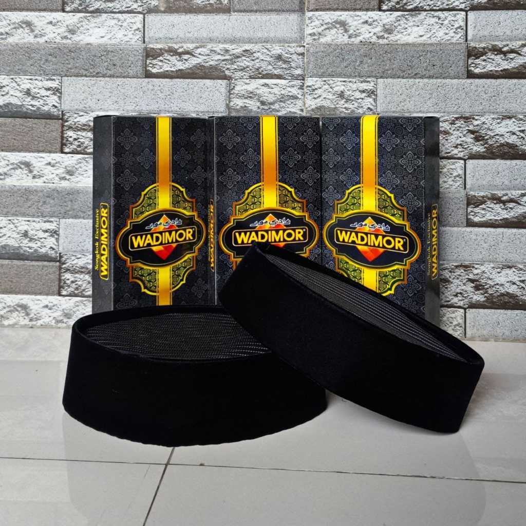 WADIMOR SONGKOK HITAM PORMAL FULL AC