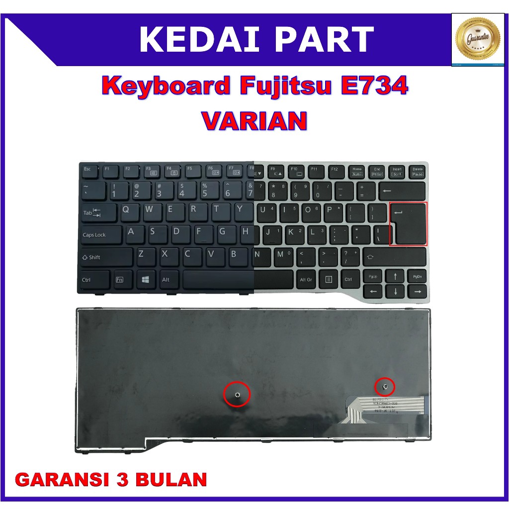 Keyboard Fujitsu Lifebook E734 E743 E744 E745 E746 E733 E544 E546 E547 U745 E736 T725 T726 STYLISTIC