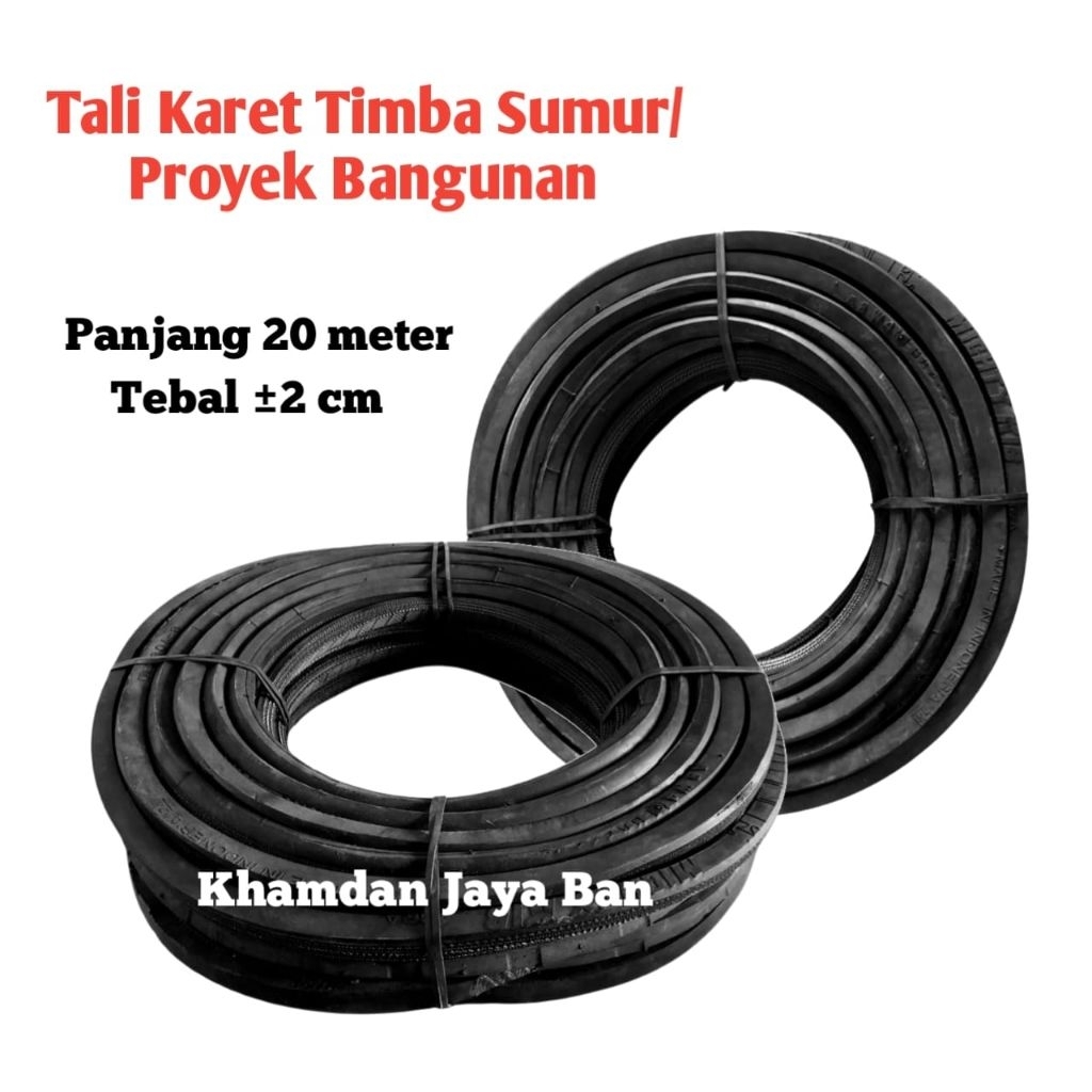 TALI KARET TIMBA SUMUR PANJANG 20 METER