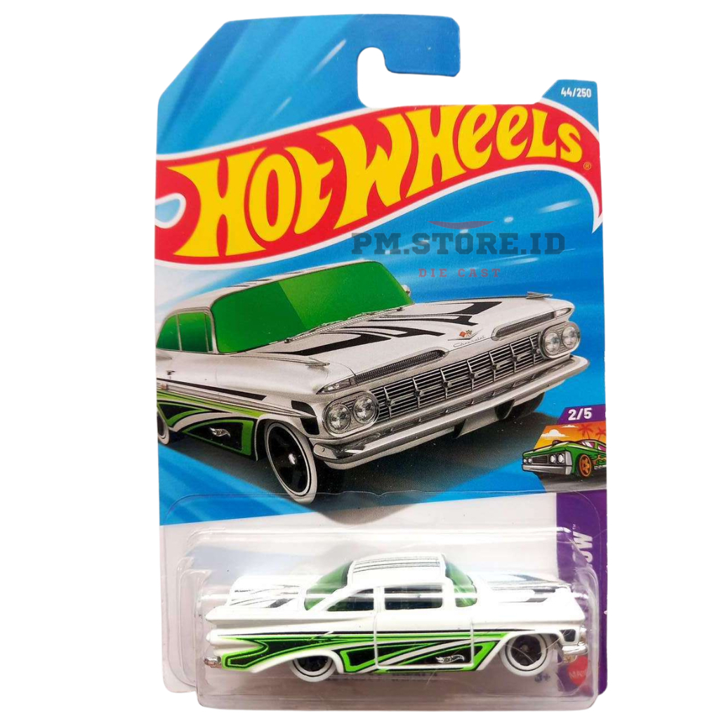 Hot Wheels 59 Chevy Impala Putih