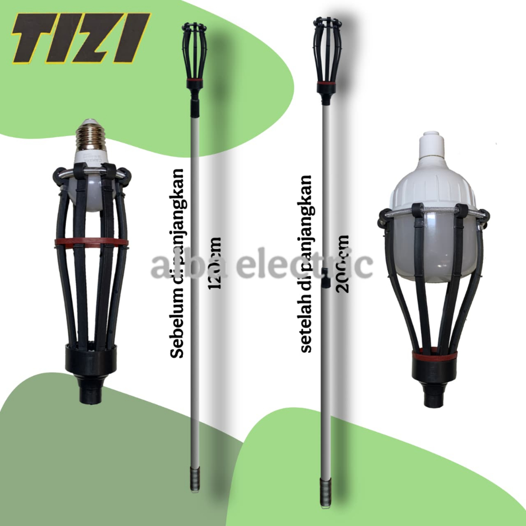 TONGKAT LAMPU 8 JARI 2 METER TIZI Tongkat Lampu 2 meter 8 jari Bisa untuk Downlight Tongkat Lampu 8 