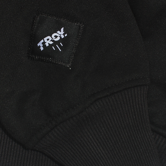 Troy Company Sweater Crewneck Half Zipper Black Basic - Half Zip Pria Hitam HZ 2528