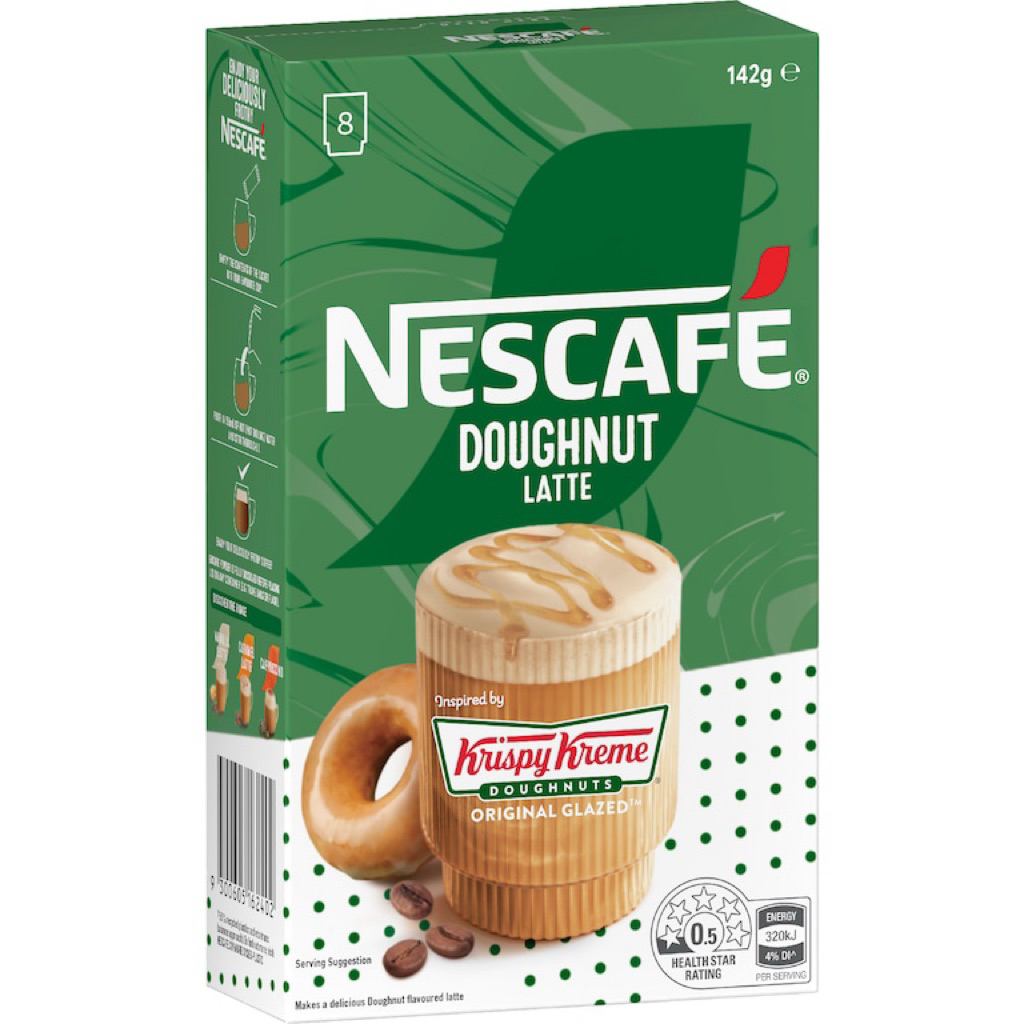 Nescafe Krispy Kreme Doughnut Latte Sachets 8 pack - Australia