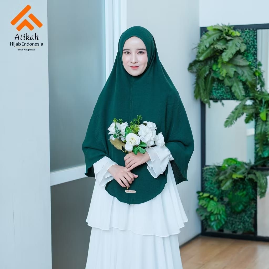 Atikah hijab-khimar non pet crinkle