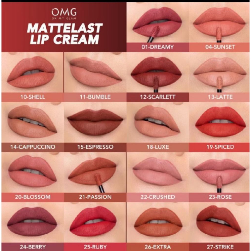 OMG Mattelast Lip Cream // Lipstik OMG Matte Lip Cream