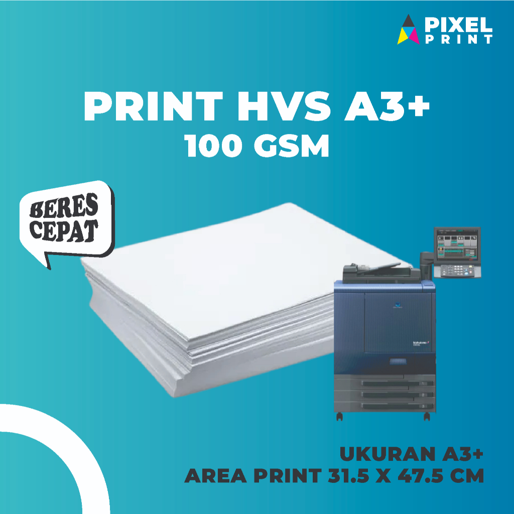 DIGITAL PRINT A3+ Cetak Kertas HVS 100 Gram