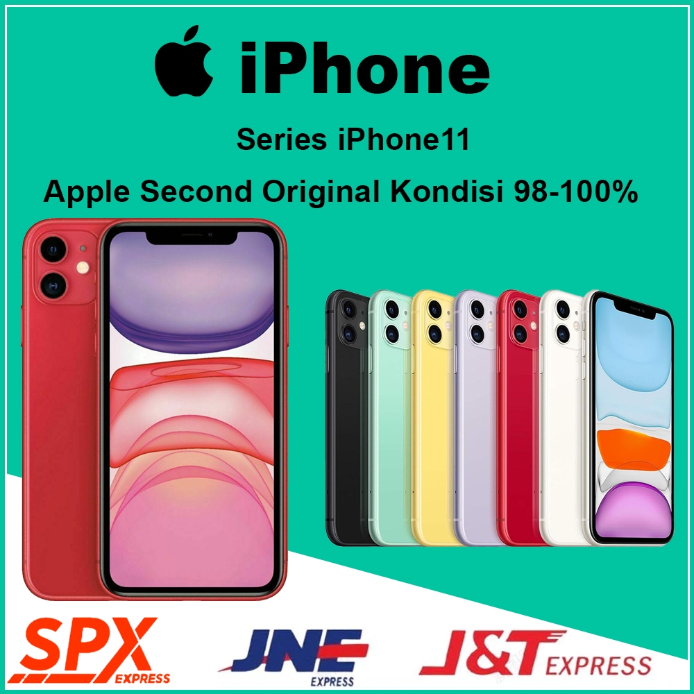 IPhone 11 64GB / 128GB / 256GBNORMAL SecondHand Fullset Bergaransi Terpercaya second ori fullset mul