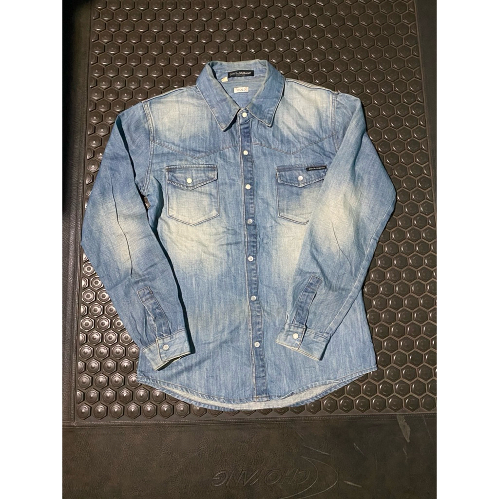 JAKET OUTER DENIM JEANS SUPER LUXURY DOLCE & GABBANA MEWAH BRANDED