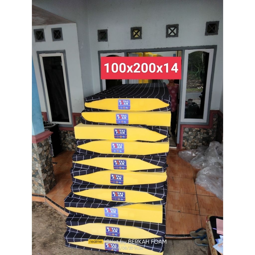 kasur busa royal foam ukuran 200x100x14