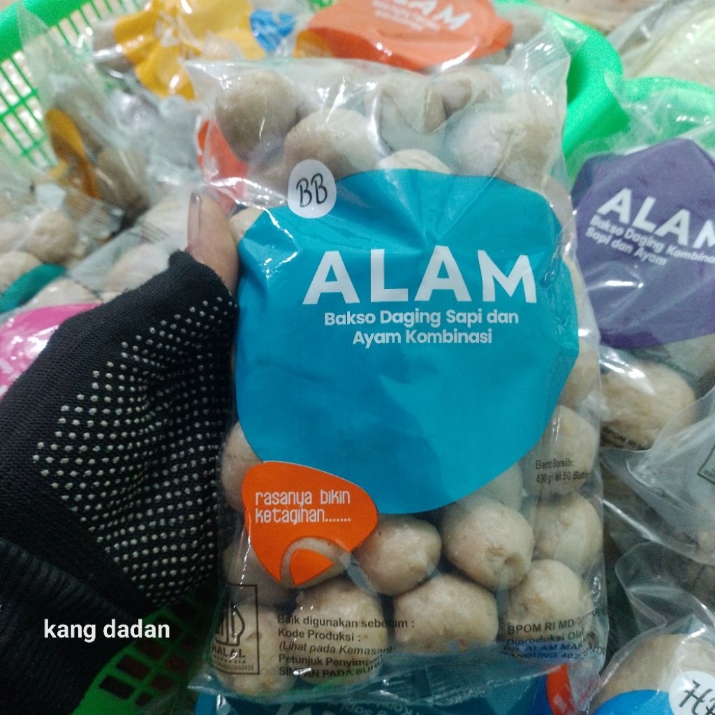 Bakso ALAM Daging Sapi & Ayam Kombinasi 50 Butir – Kenyal, Gurih, Siap Masak