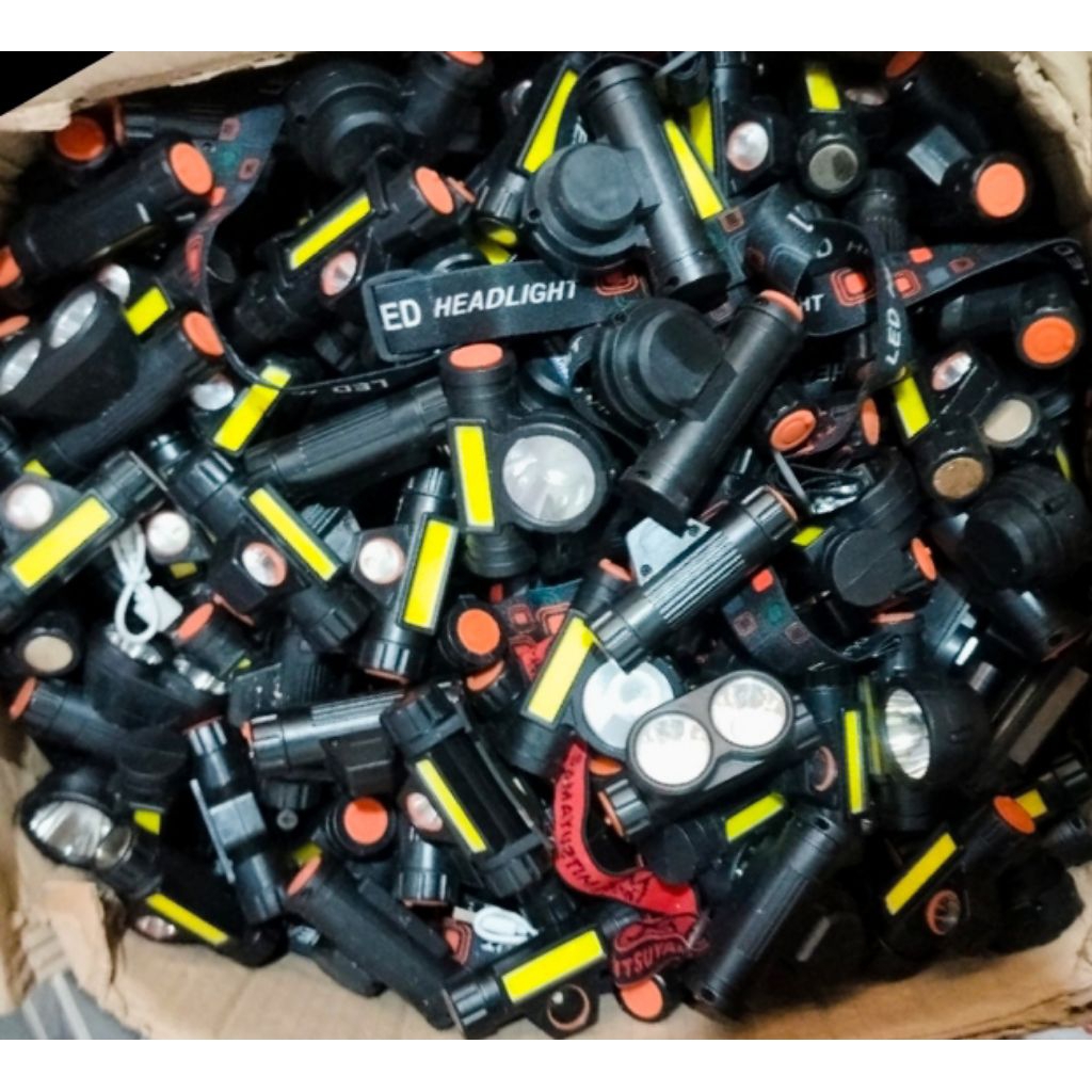 Buat Bahan Pikiranmu. Senter LED Kepala Rijek Pabrik