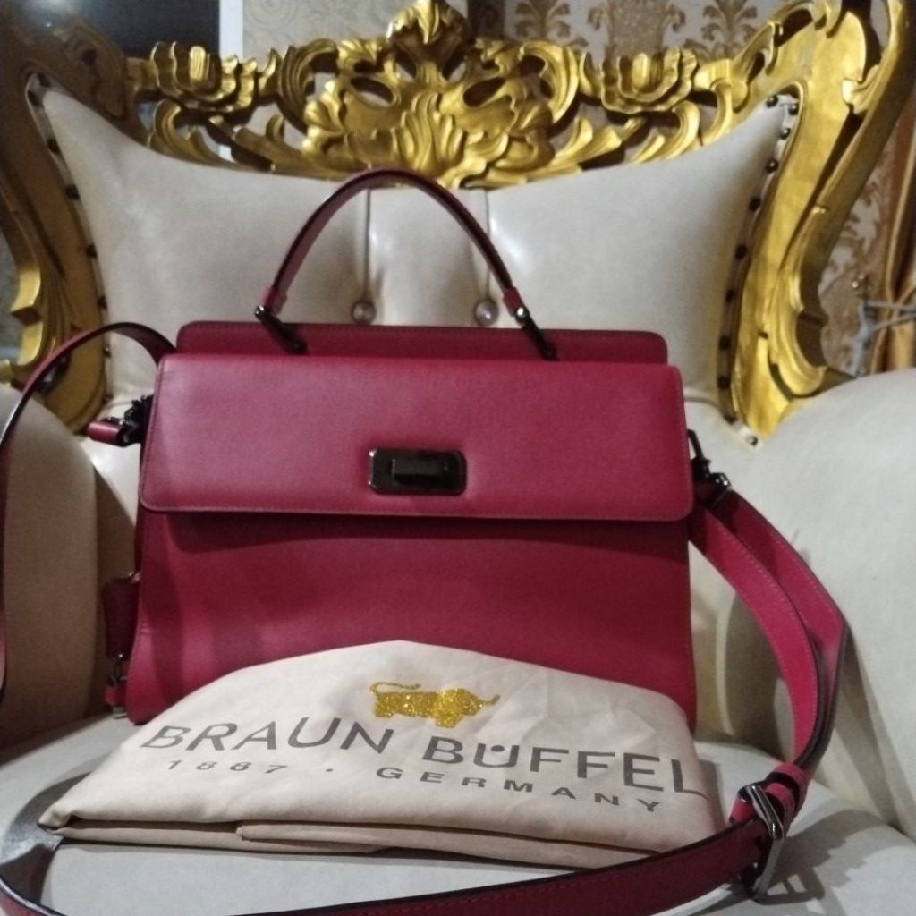 Tas BRAUN BUFFEL bekas pemakaian, second seken preloved