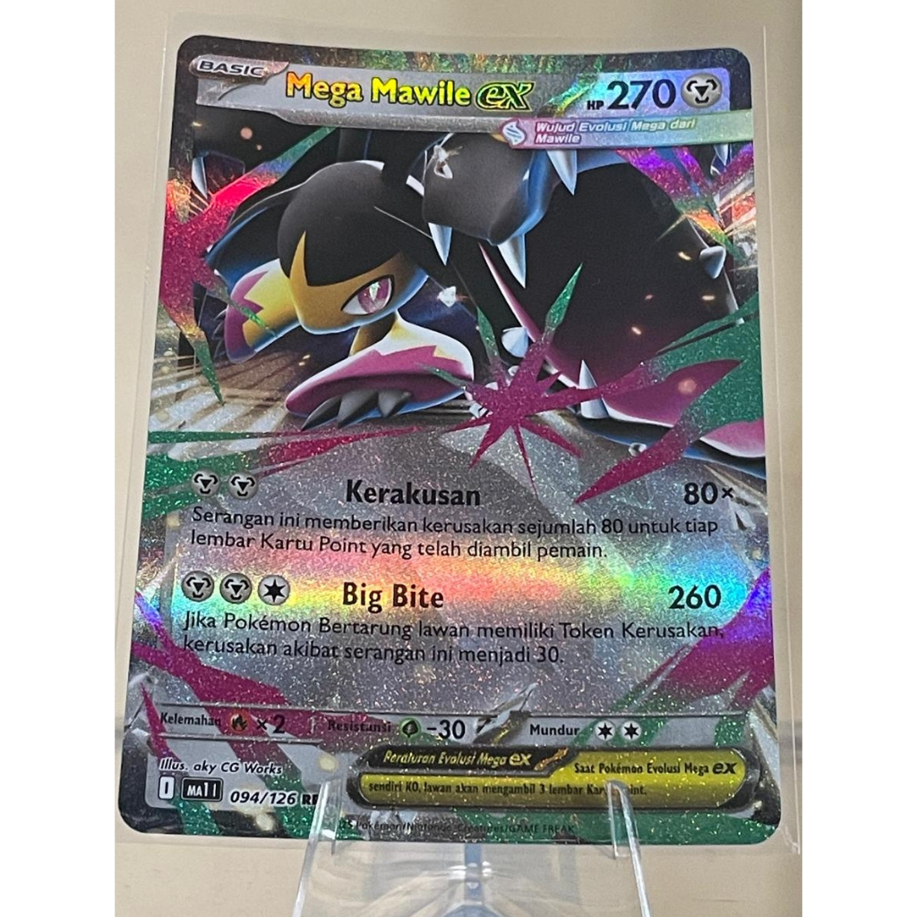 Kartu Mega Mawile EX RR 094/126 Pokemon Evolusi Mega