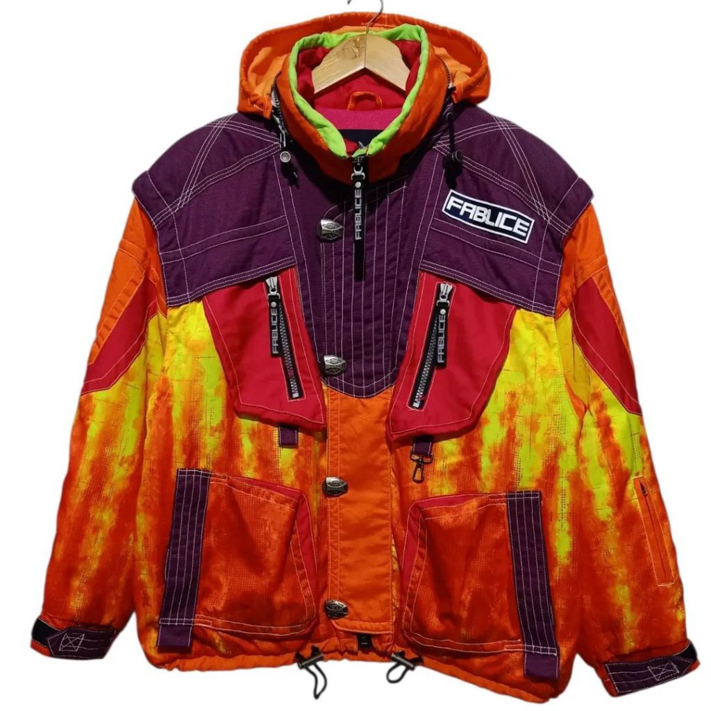 Jaket FABLICE Snowboard vintage thinsulate 3M hidden hoodie size L