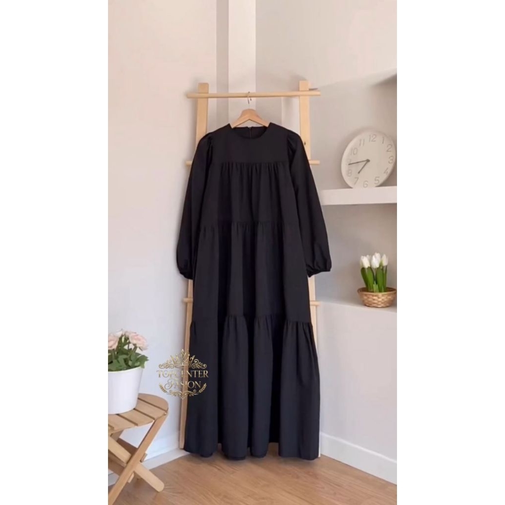 Aluna Midi Dress Tunik Jumbo | Dress Wanita Terbaru | Dress Wanita Terupdate | Fasion Terbaru