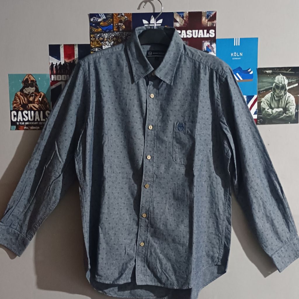 KEMEJA SERGIO TACCHINI VINTAGE SIZE L ORI