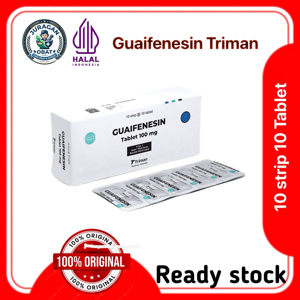 Obat Batuk Berdahak - Guaifenesin100mg/Triman