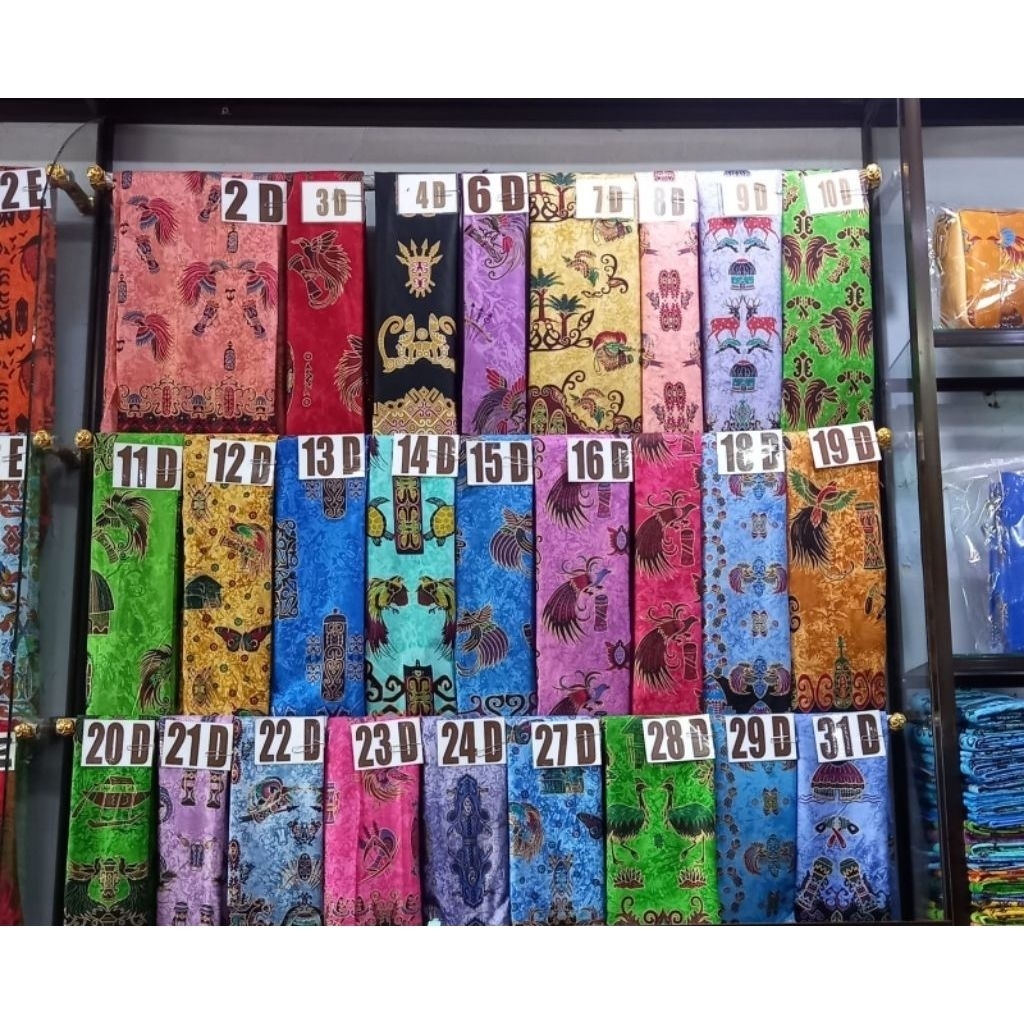 Kain batik Papua asli Meteran Motif Bahan Katun pria wanita Kode D Lanjutan