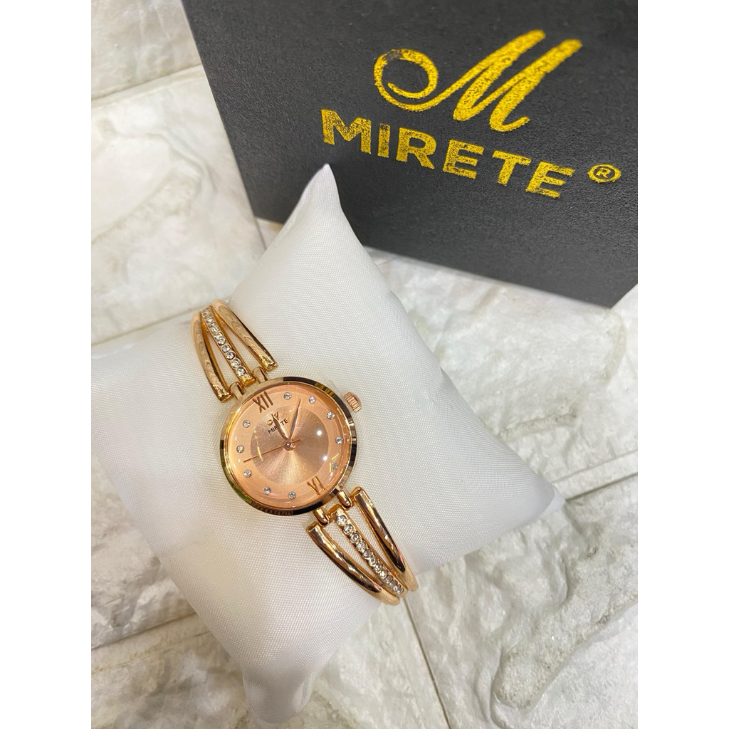 BISA COD  ||| R204 jam tangan wanita MIRETE rantai stainless steel back