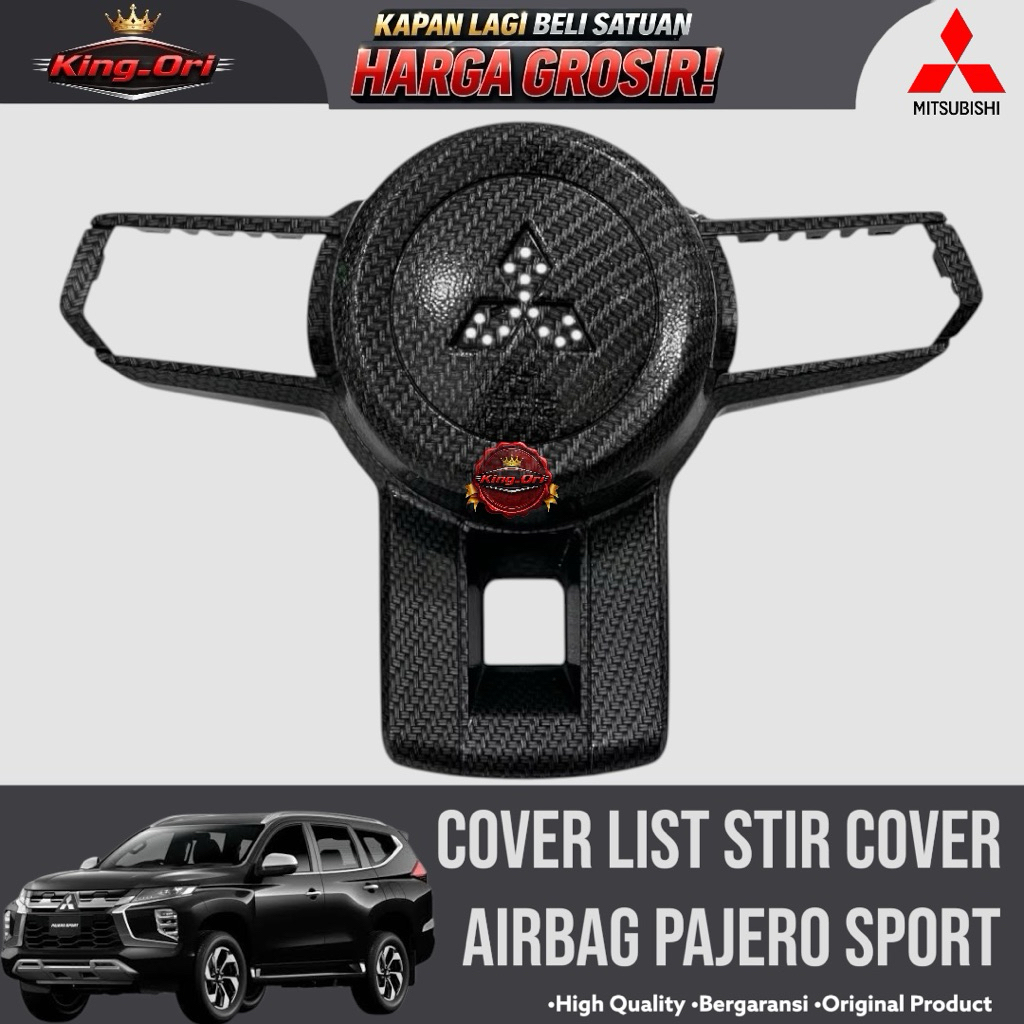 Cover List Stir/Airbag Mobil Pajero Sport Carbon Premium
