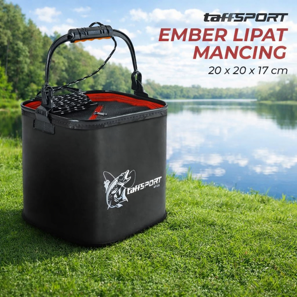 Tas Mancing Ember Mancing Ember Lipat Mancing Tempat Ikan Folding Fishing Bucket Tas Pancing