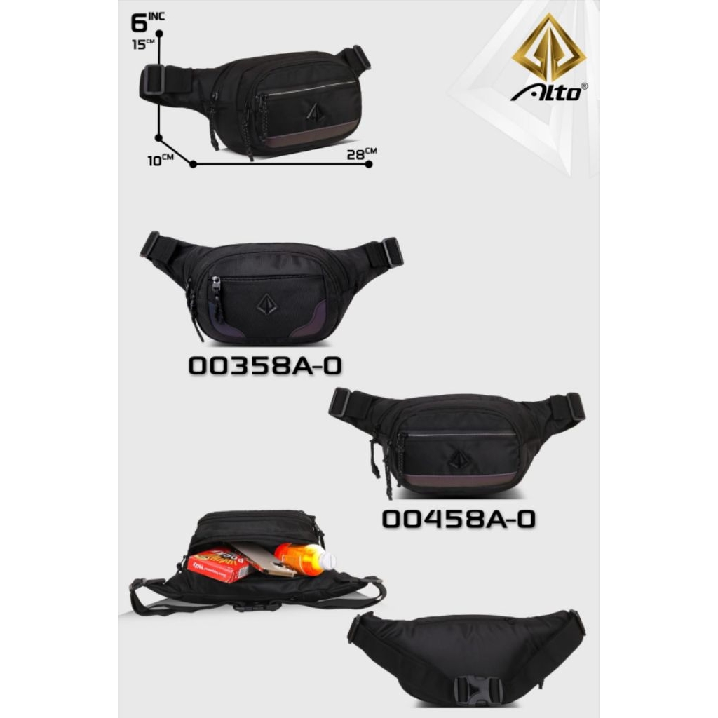 Tas Sling Bag / Tas Waist Bag Pria Alto 00358A-0 00458A-0