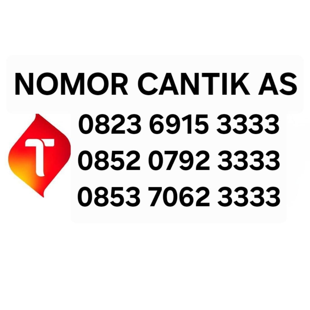 NOMOR CANTIK TELKOMSEL KARTU AS COVER JADUL KWARTED EKOR 111 2222 3333 RAPIH