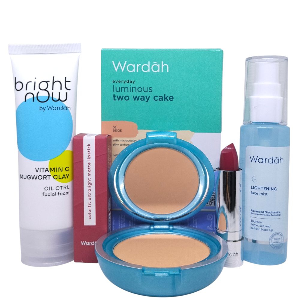 Wardah Paket Kosmetik 4 Set / Paket Mini Kosmetik Wardah
