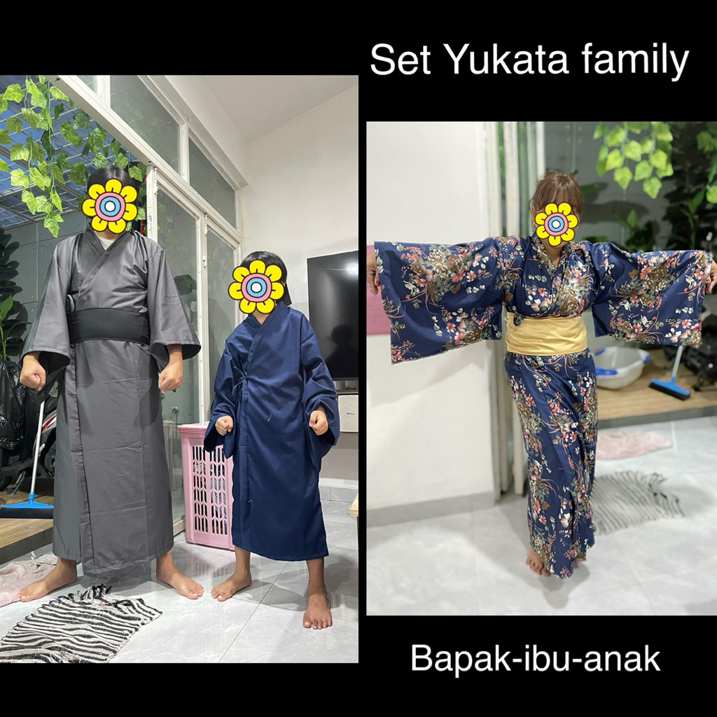 BAJU KOSTUM YUKATA KIMONO SET FAMILY