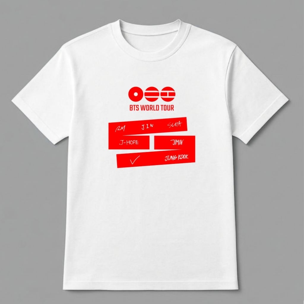Kaos BTS World Tour 2026 Kaos BTS Arirang World Tour Ukuran S-5XL