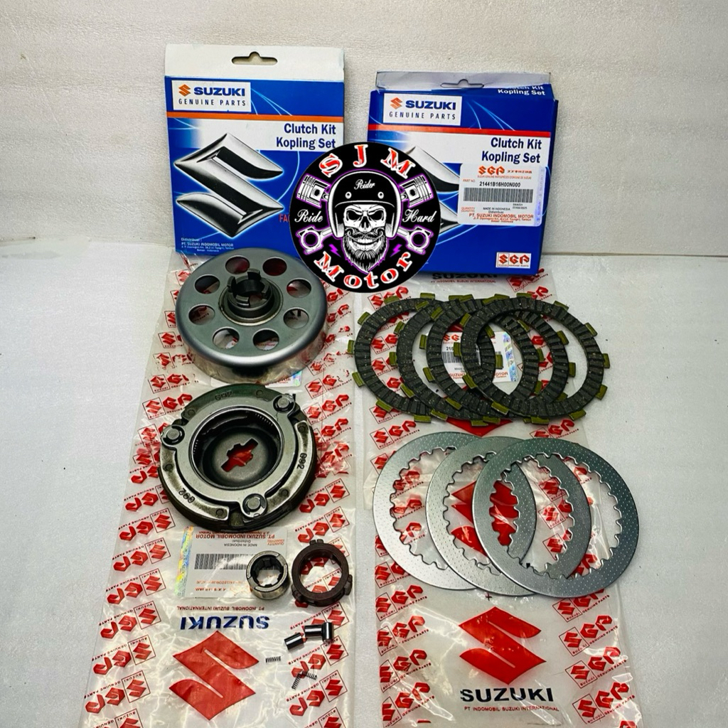 Paket Mangkok Ganda (5 Aitem ) + Plat Gesek + Ganda Assy + Plat Kopling + Cage Kopling Smash 110 Lam