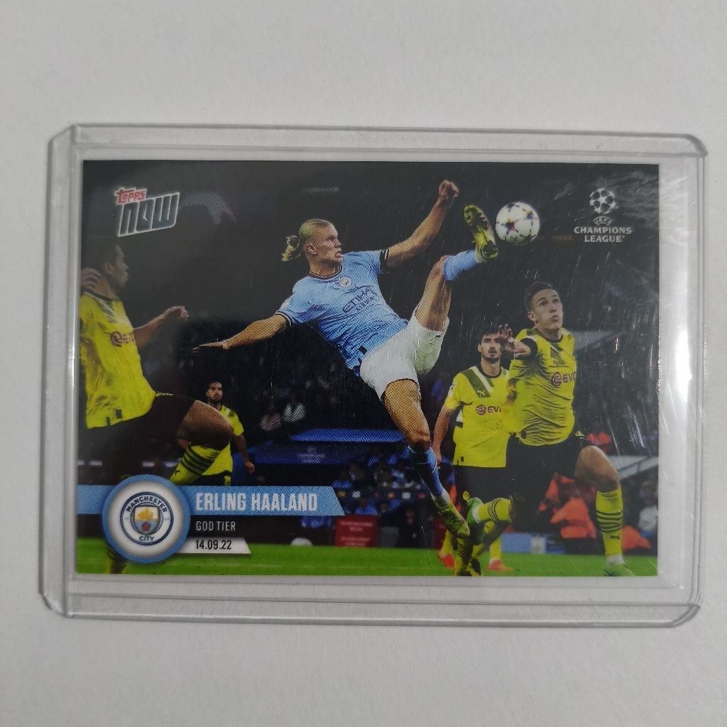 Kartu Bola Topps Now Erling Haaland