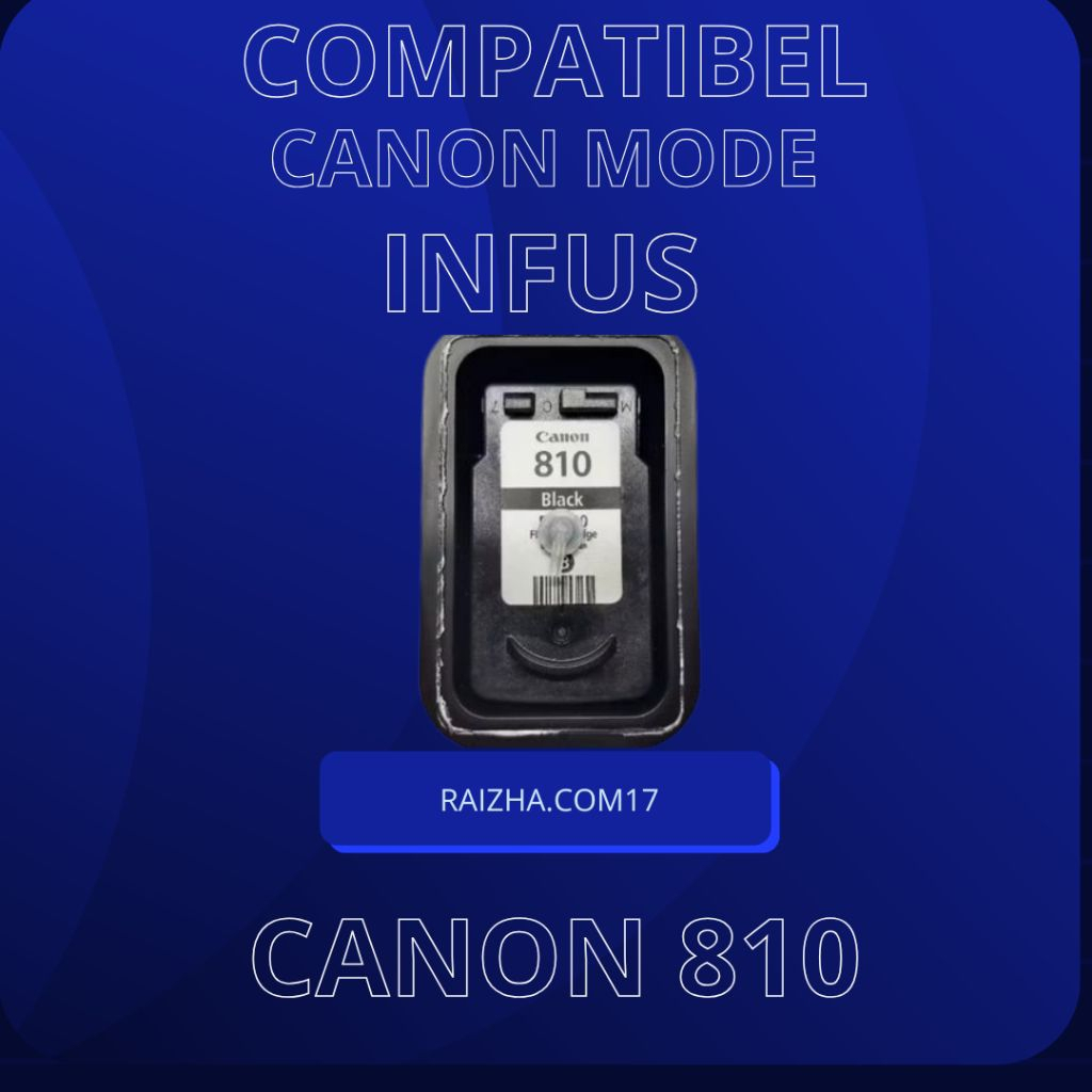 Cartridge Canon PG-810 siap pakai mode infus Bekas compatible iP2770, MP245, mp237, mp287, mp257