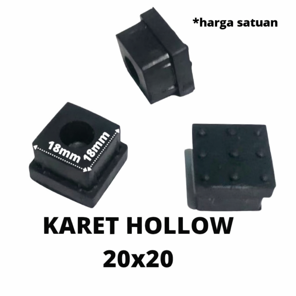 KARET KAKI HOLLOW 2X2/KARET TAPAK KAKI/KARET ALAS KAKI MEJA/KURSI