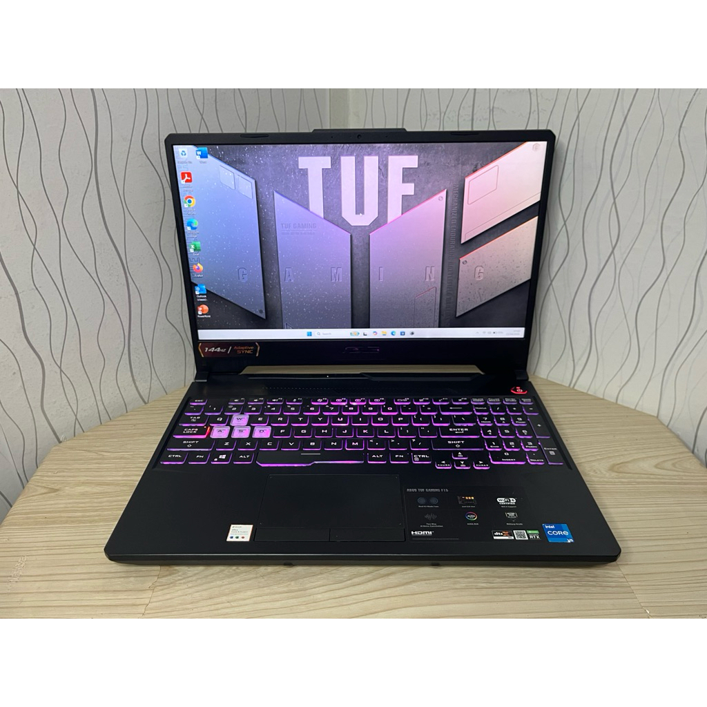 ASUS TUF GAMING F15 FX506HC INTEL CORE I5-11400H VGA NVIDIA RTX 3050 RAM 16 GB MULUS NORMAL
