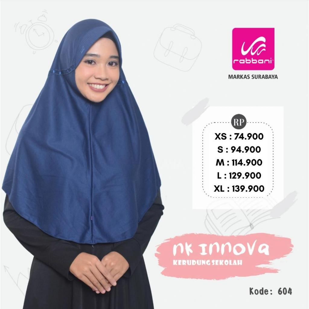 [BEST SELLER] KERUDUNG SEKOLAH INNOVA (PITA LUAR) RABBANI ORI BAHAN KAOS ADEM