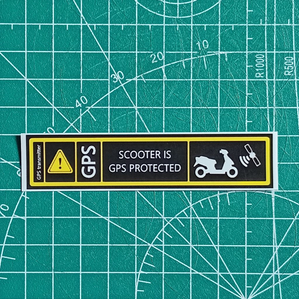 stiker gps untuk motor