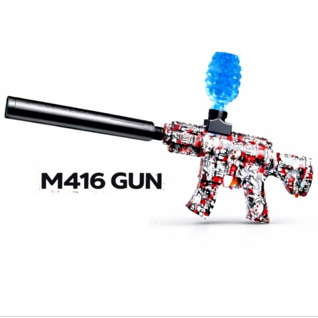 Mainan Tembak-Tembakan M416 59CM Anak Water Gel Elektrik Aman untuk Outdoor