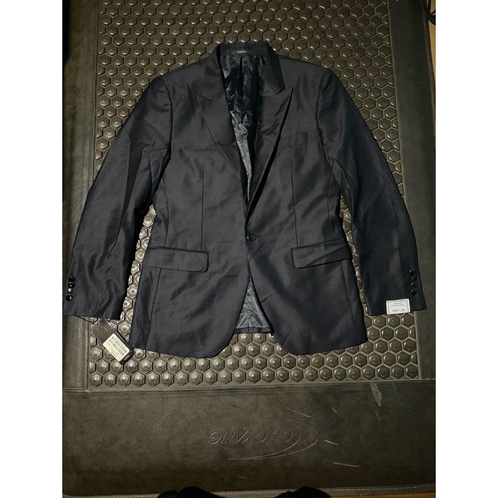 BLAZER JAS BNWT BARU SEMI GLOSSY KANCING 1 ZIOZIA BLUEBLACK MEWAH BRANDED